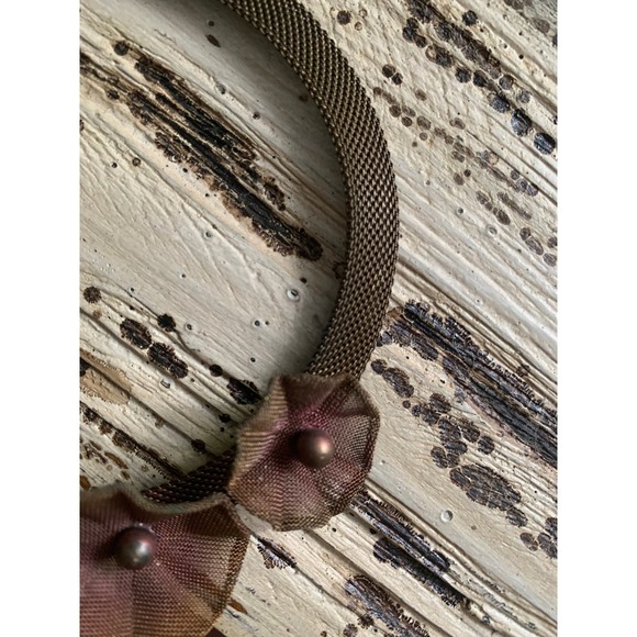 Sarah Cavender Mesh Metalworks Flower Necklace - Picture 7 of 10